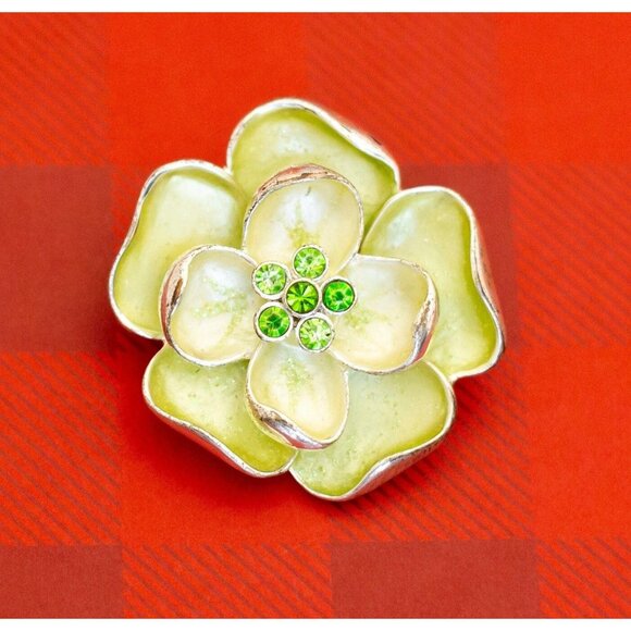 Vintage Simple Flower Brooch - O27 - Picture 1 of 2